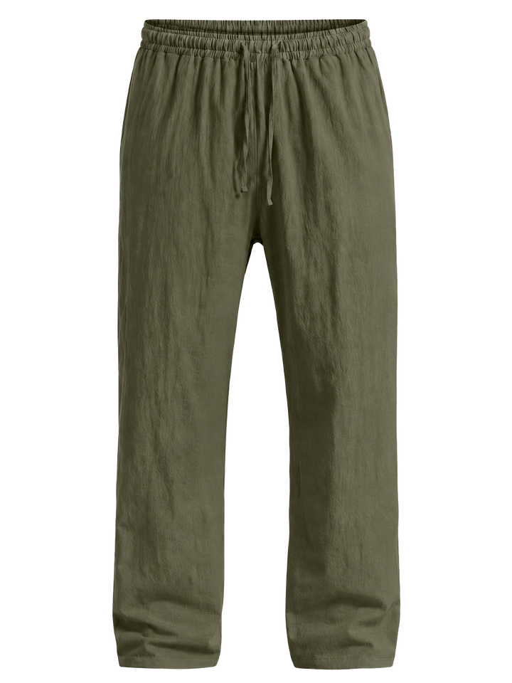 Mofybuy Casual Linen-Blend Pants