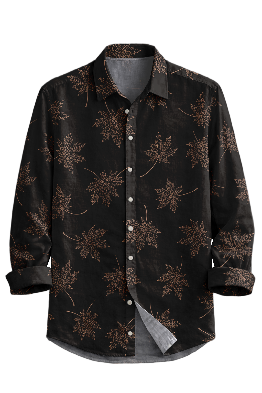 Mofybuy Copper Maple Leaf Shirt