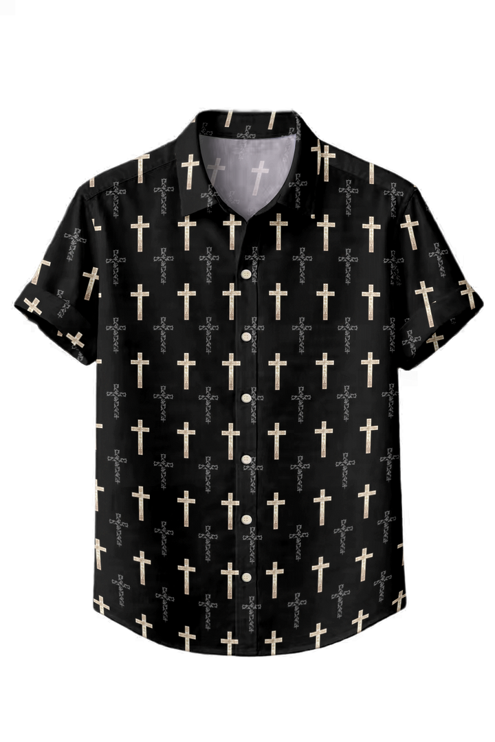Mofybuy Pearl Cross Shirt