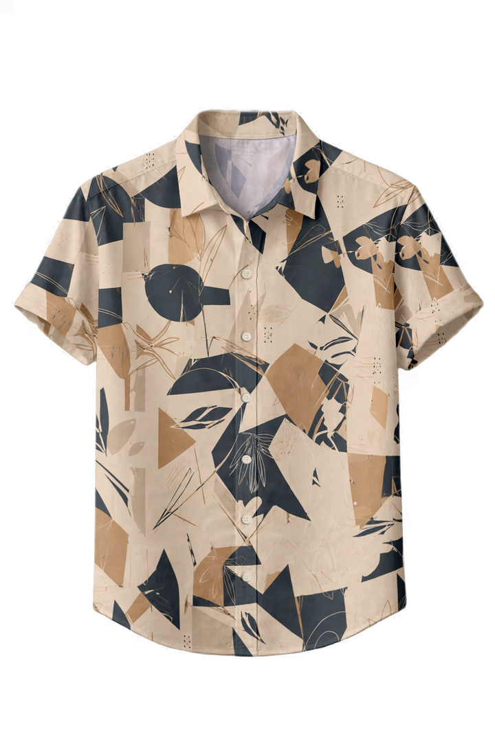 Mofybuy Nocturne Botanical Collage Shirt