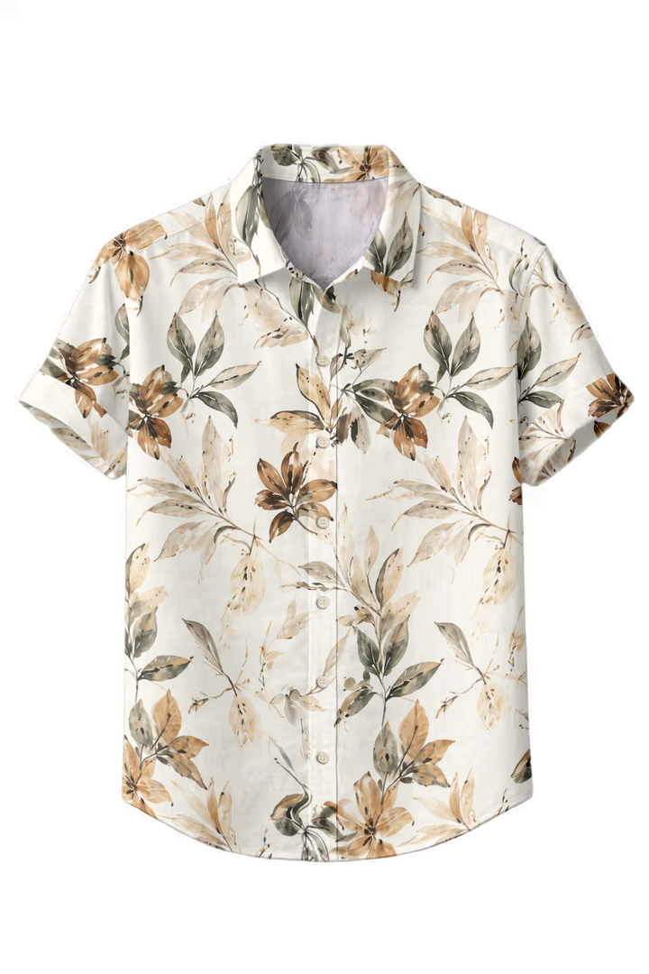 Mofybuy Faded Bloom Watercolor Shirt