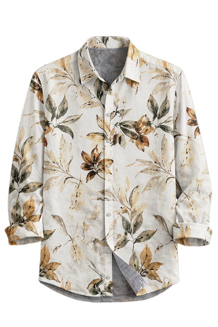 Mofybuy Faded Bloom Watercolor Shirt