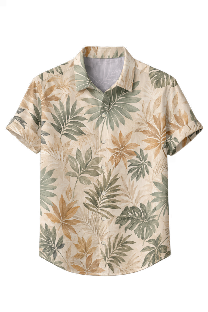 Mofybuy Sandstone Palm Leaf Shirt