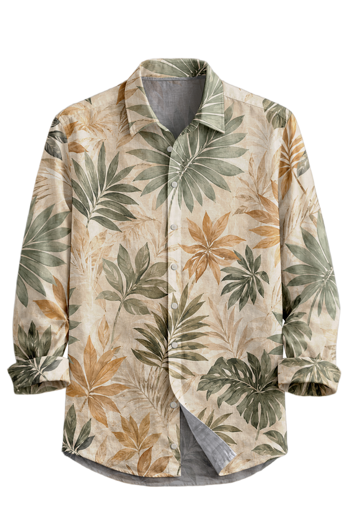 Mofybuy Sandstone Palm Leaf Shirt