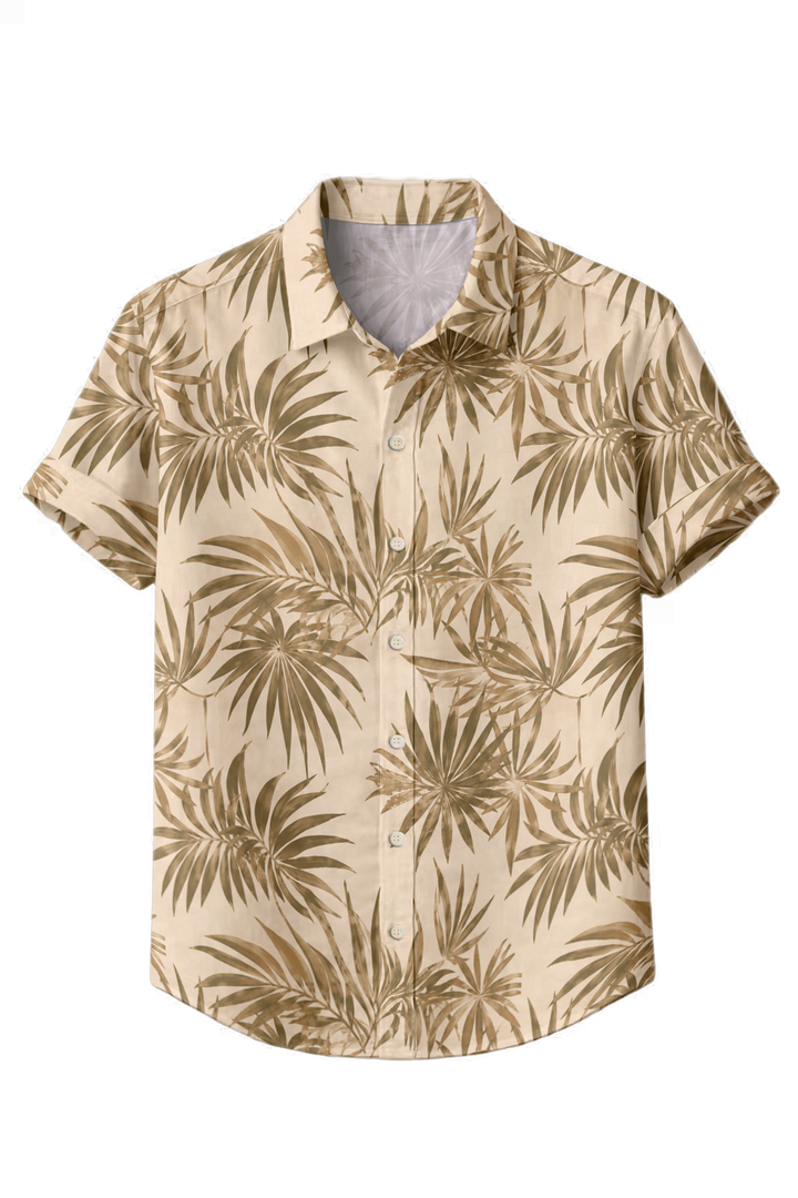 Mofybuy Sepia Palm Whisper Shirt