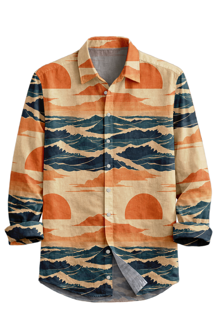 Mofybuy Sunset Tide Horizon Shirt