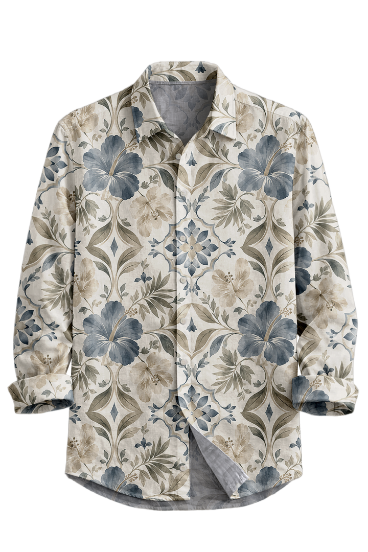 Mofybuy Soft Tile Bloom Shirt