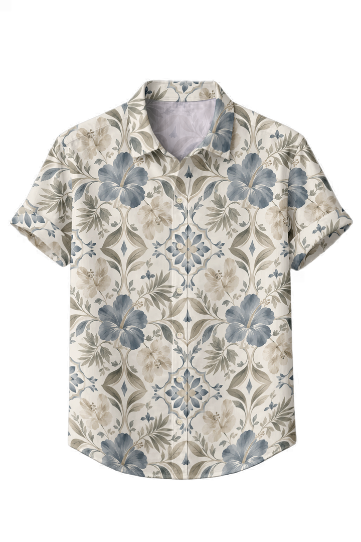 Mofybuy Soft Tile Bloom Shirt