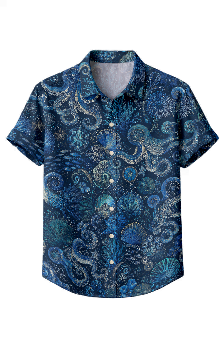 Mofybuy Octopus Reef Scroll Shirt