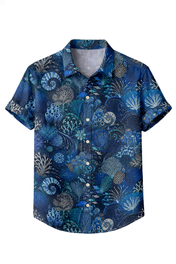 Mofybuy Deep Reef Garden Shirt