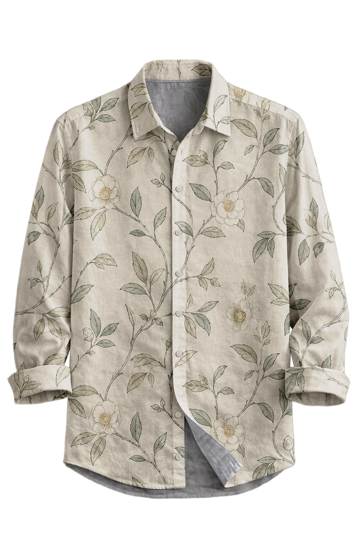 Mofybuy Vintage Vine Blossom Shirt
