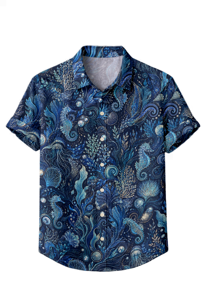Mofybuy Seahorse Coral Vine Shirt