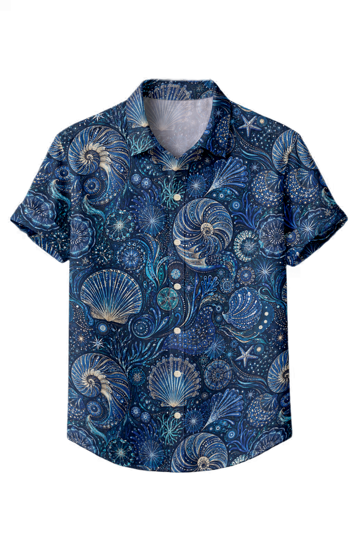 Mofybuy Nautilus Shell Bloom Shirt