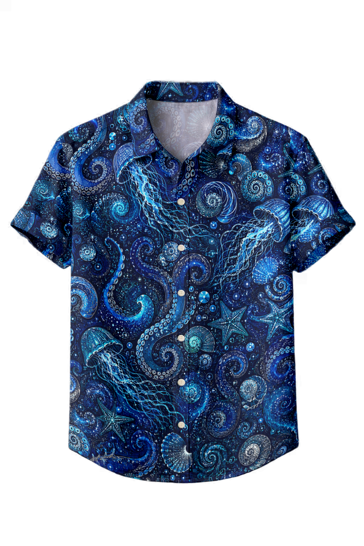 Mofybuy Spiral Tide Jellyfish Shirt