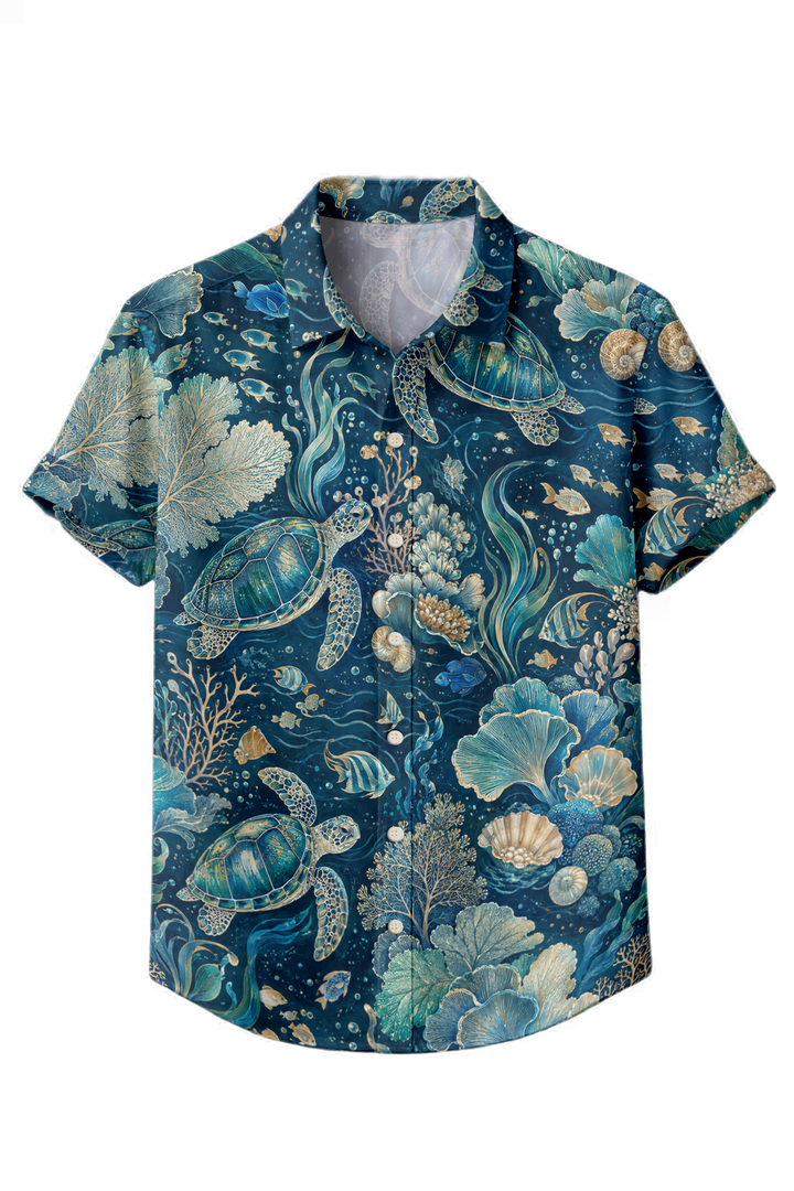 Mofybuy Turtle Lagoon Shirt