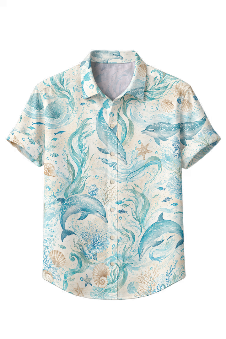 Mofybuy Dolphin Seafoam Shirt