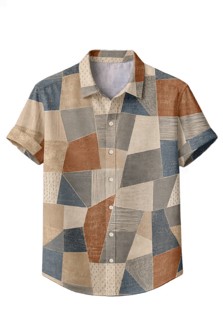 Mofybuy Urban Patchwork Shirt