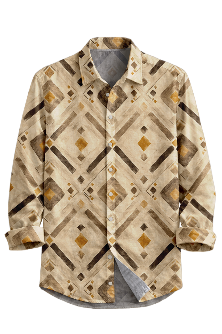 Mofybuy Sandstone Diamond Shirt
