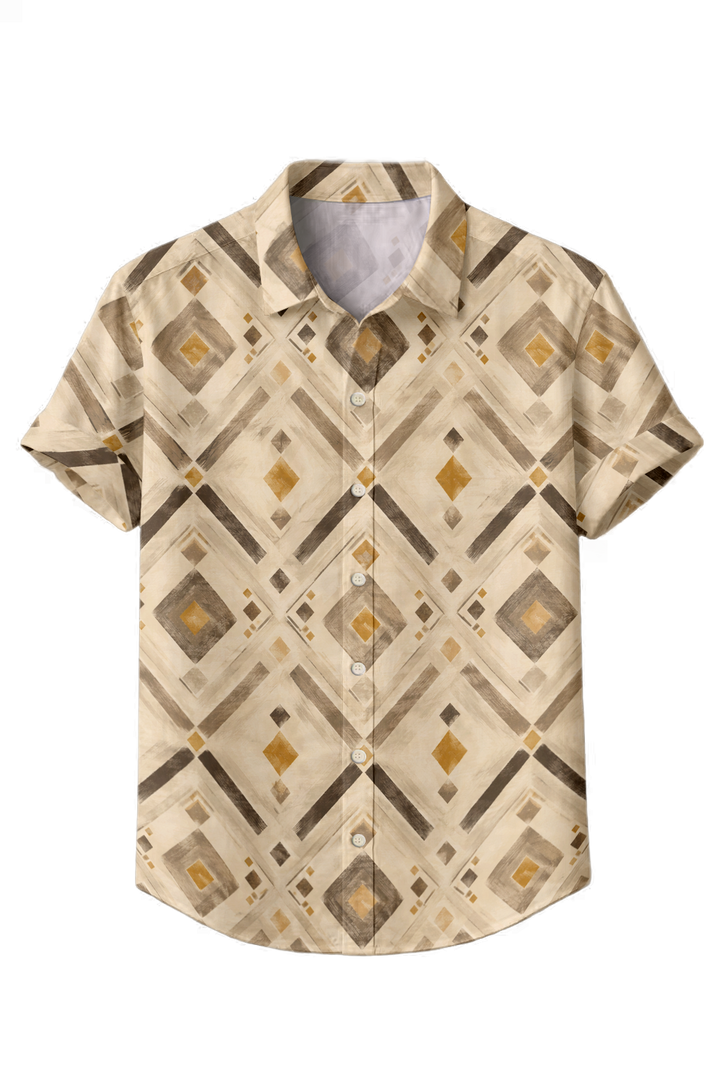 Mofybuy Sandstone Diamond Shirt