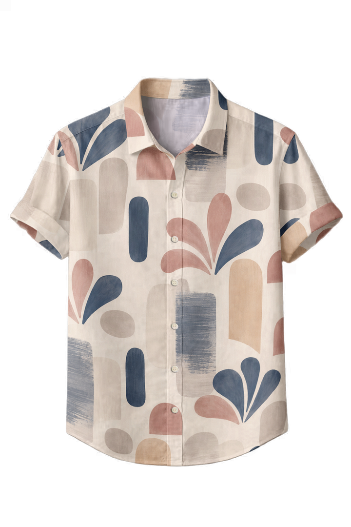 Mofybuy Soft Geo Bloom Shirt