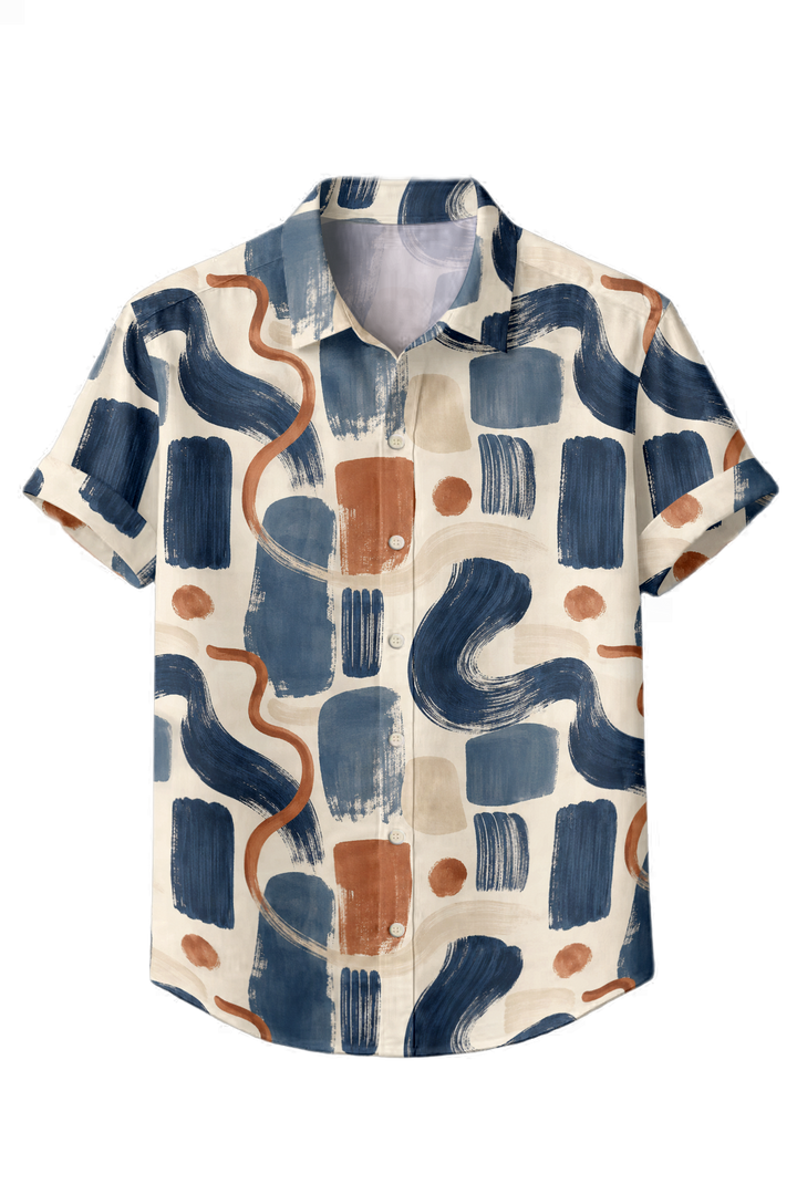 Mofybuy Painted Geo Flow Shirt