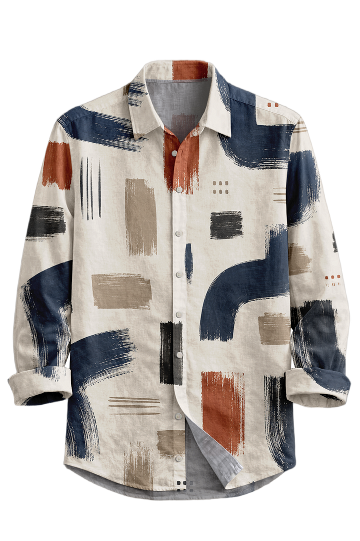 Mofybuy Geometric Graffiti Shirt