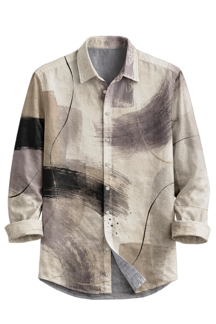 Mofybuy Stone Ink Sweep Shirt