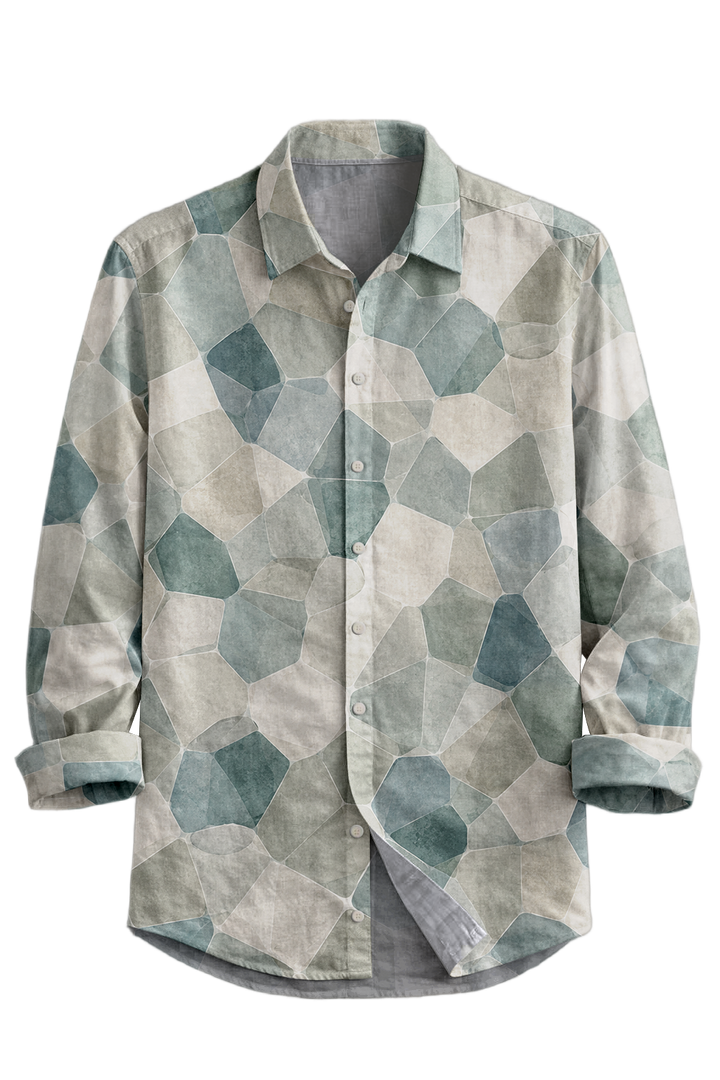 Mofybuy Sea Glass Mosaic Shirt