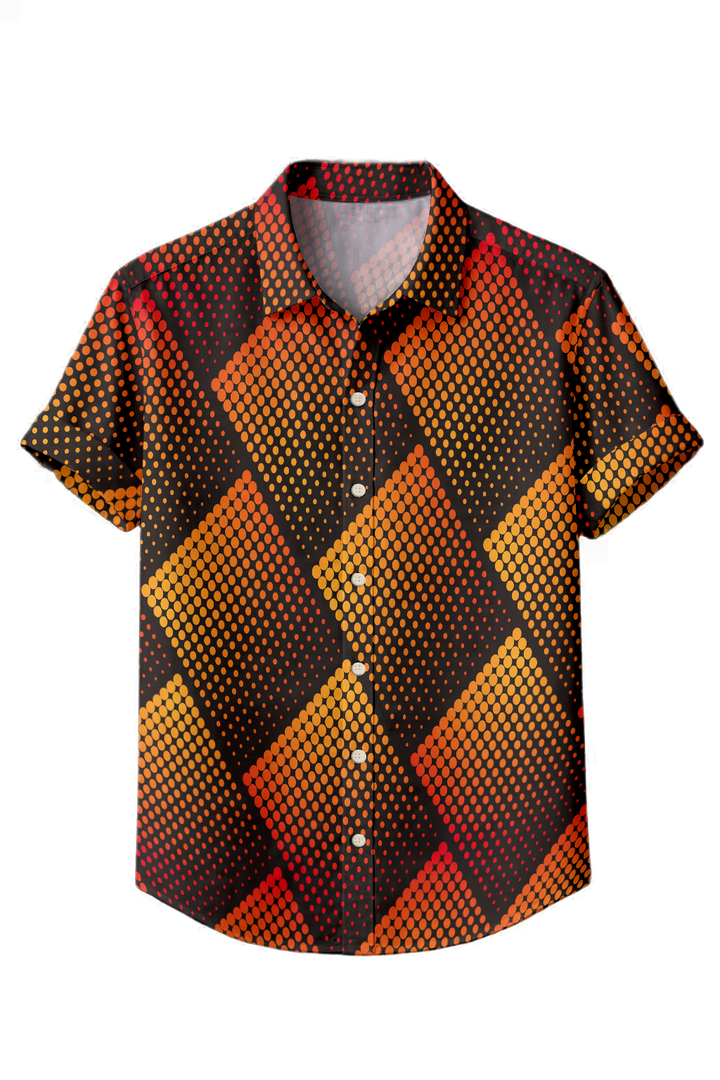 Mofybuy Sunset Dot Argyle Shirt