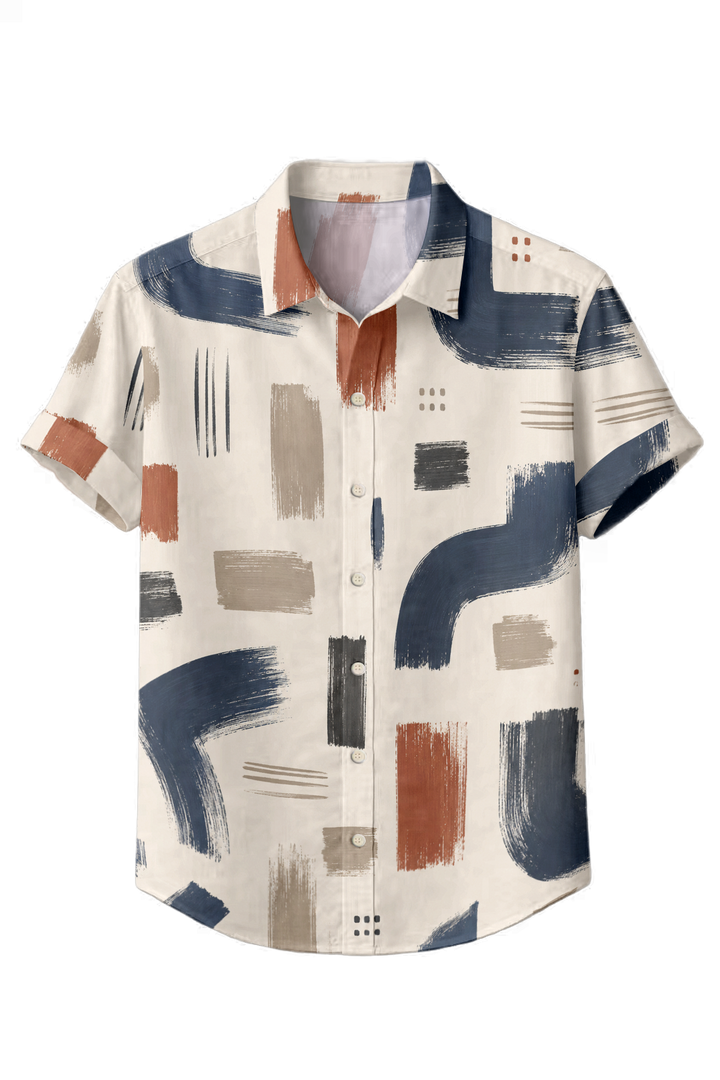Mofybuy Geometric Graffiti Shirt