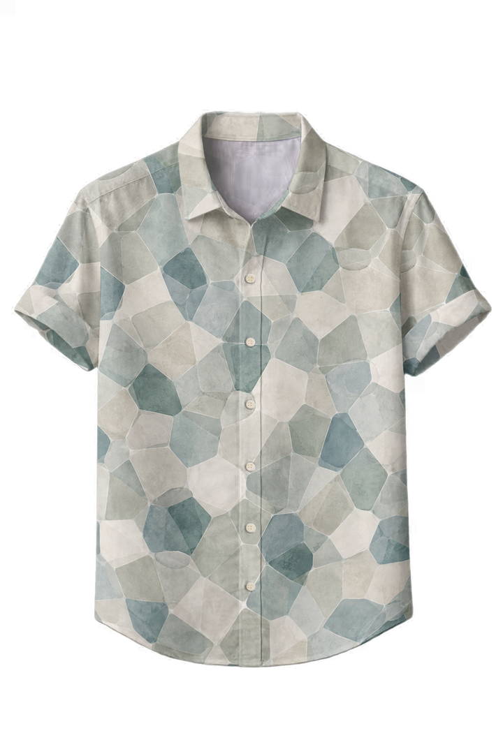 Mofybuy Sea Glass Mosaic Shirt