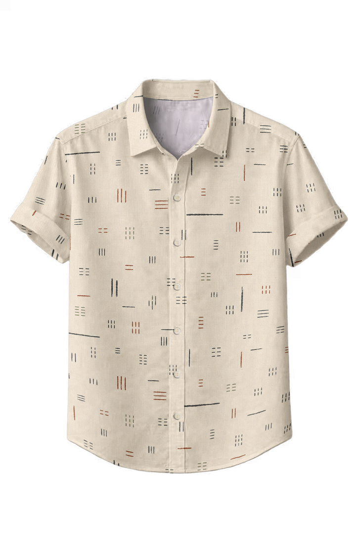 Mofybuy Tiny Dash Minimalist Shirt