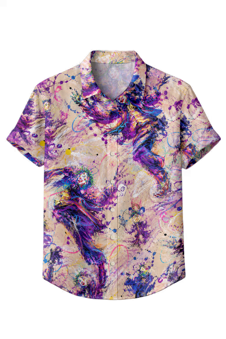 Mofybuy Carnival Clown Abstract Art Shirt