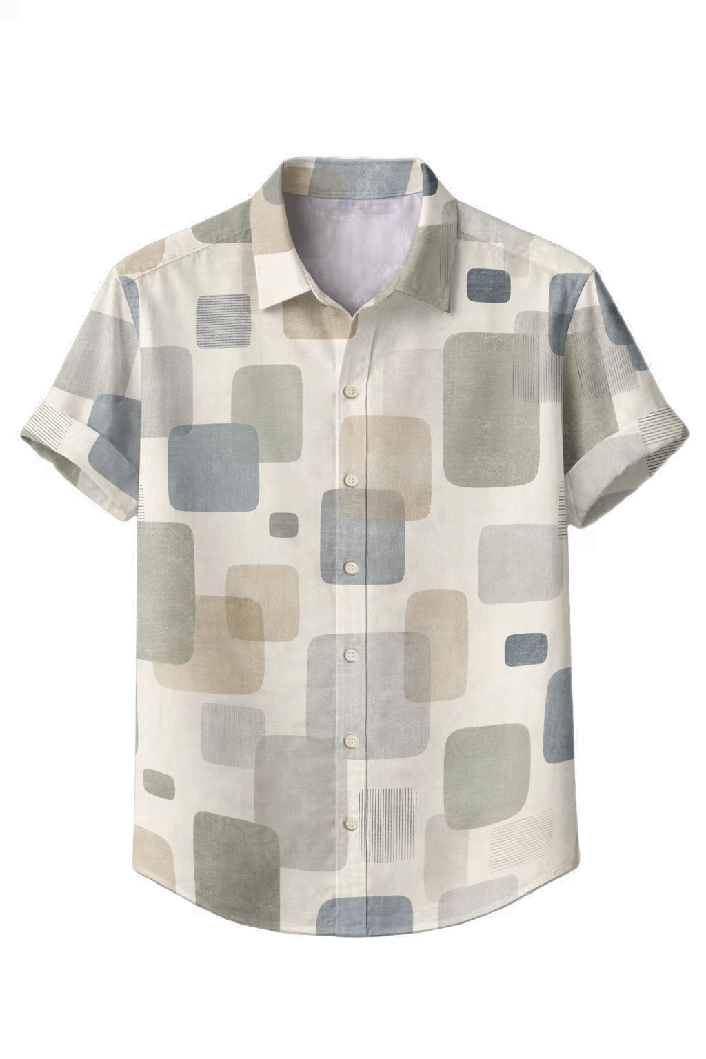 Mofybuy Soft Block Geometry Shirt