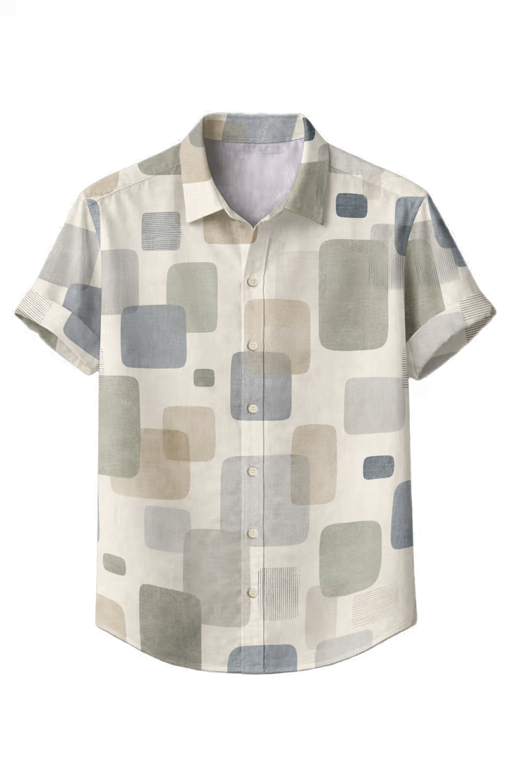 Mofybuy Soft Block Geometry Shirt