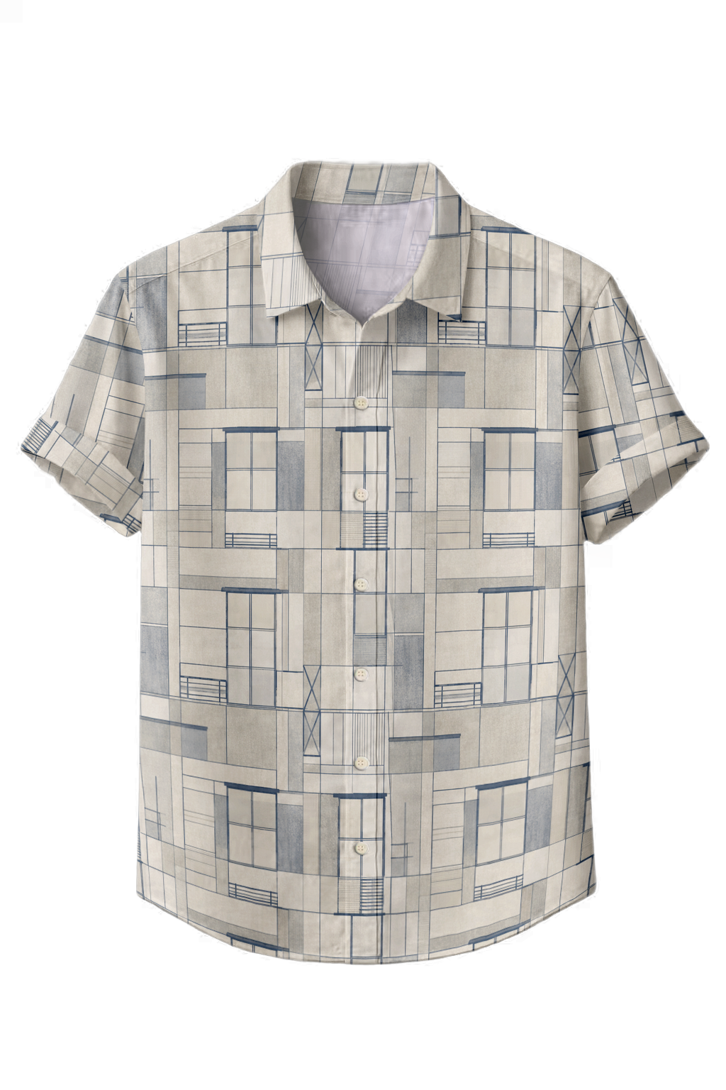 Mofybuy City in Lines Shirt