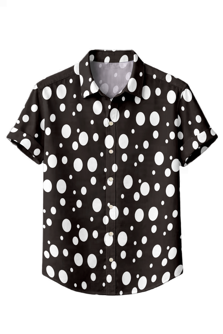 Mofybuy Noir Orbit Dot Shirt