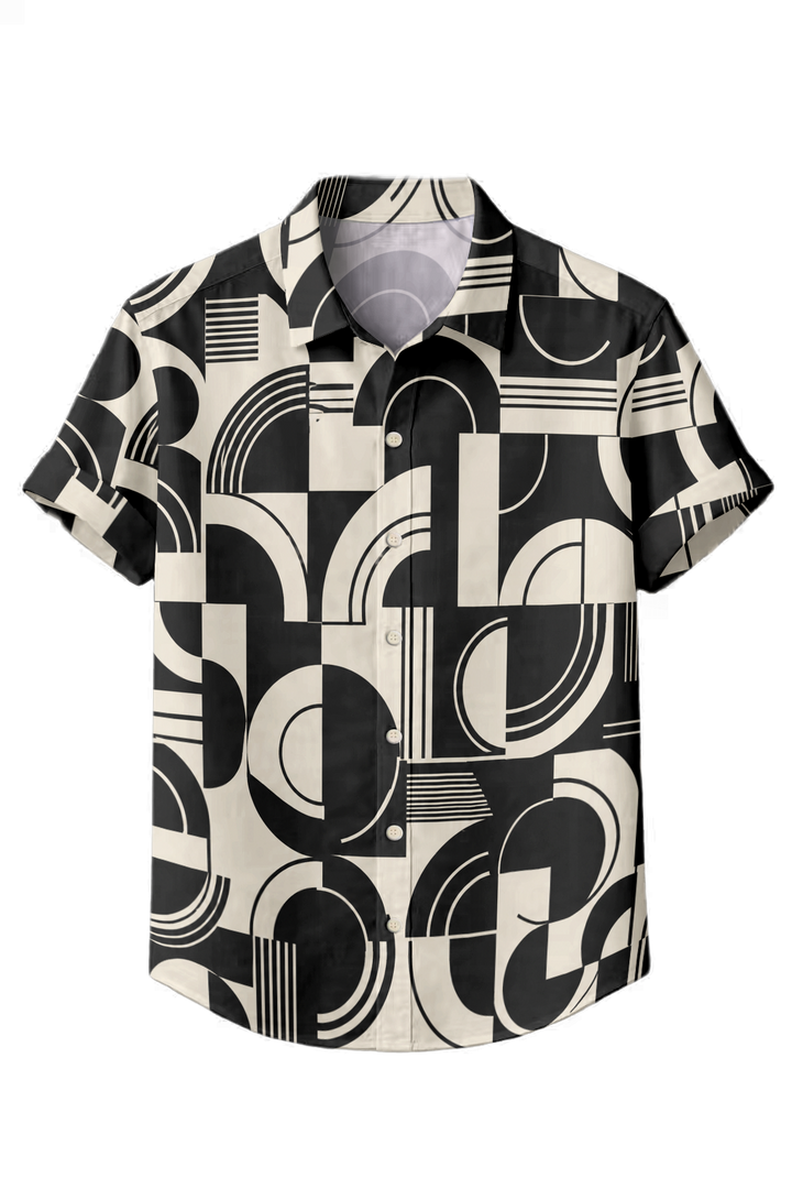 Mofybuy Monochrome Rhythm Shirt