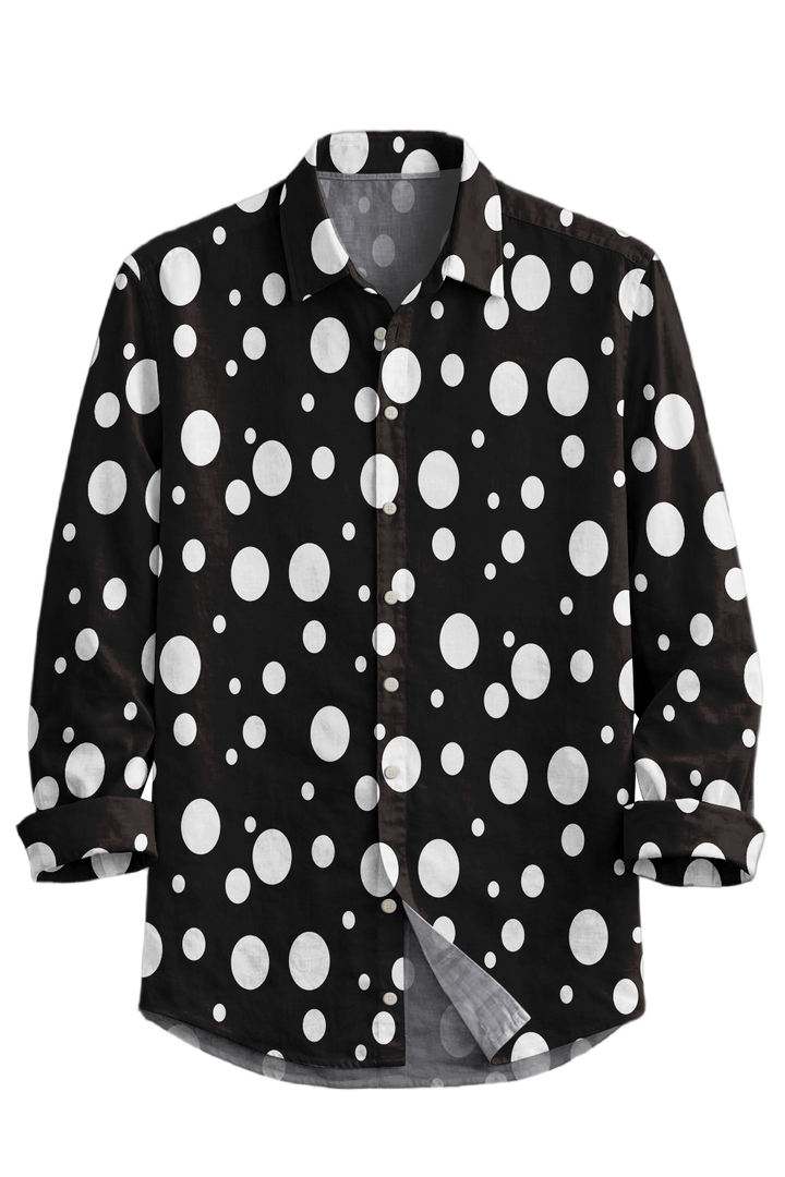 Mofybuy Noir Orbit Dot Shirt