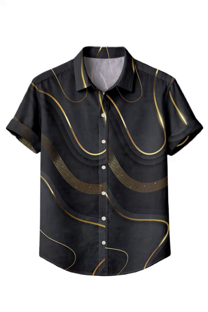 Mofybuy Golden Flowline Shirt