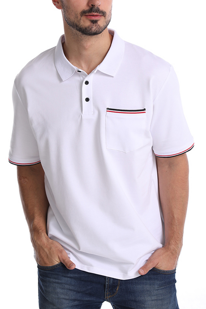 Mofybuy Men's Outdoor Casual Cotton Polo Shirt