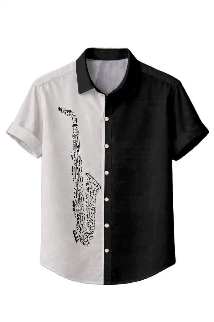 Mofybuy Split Sax Note Shirt