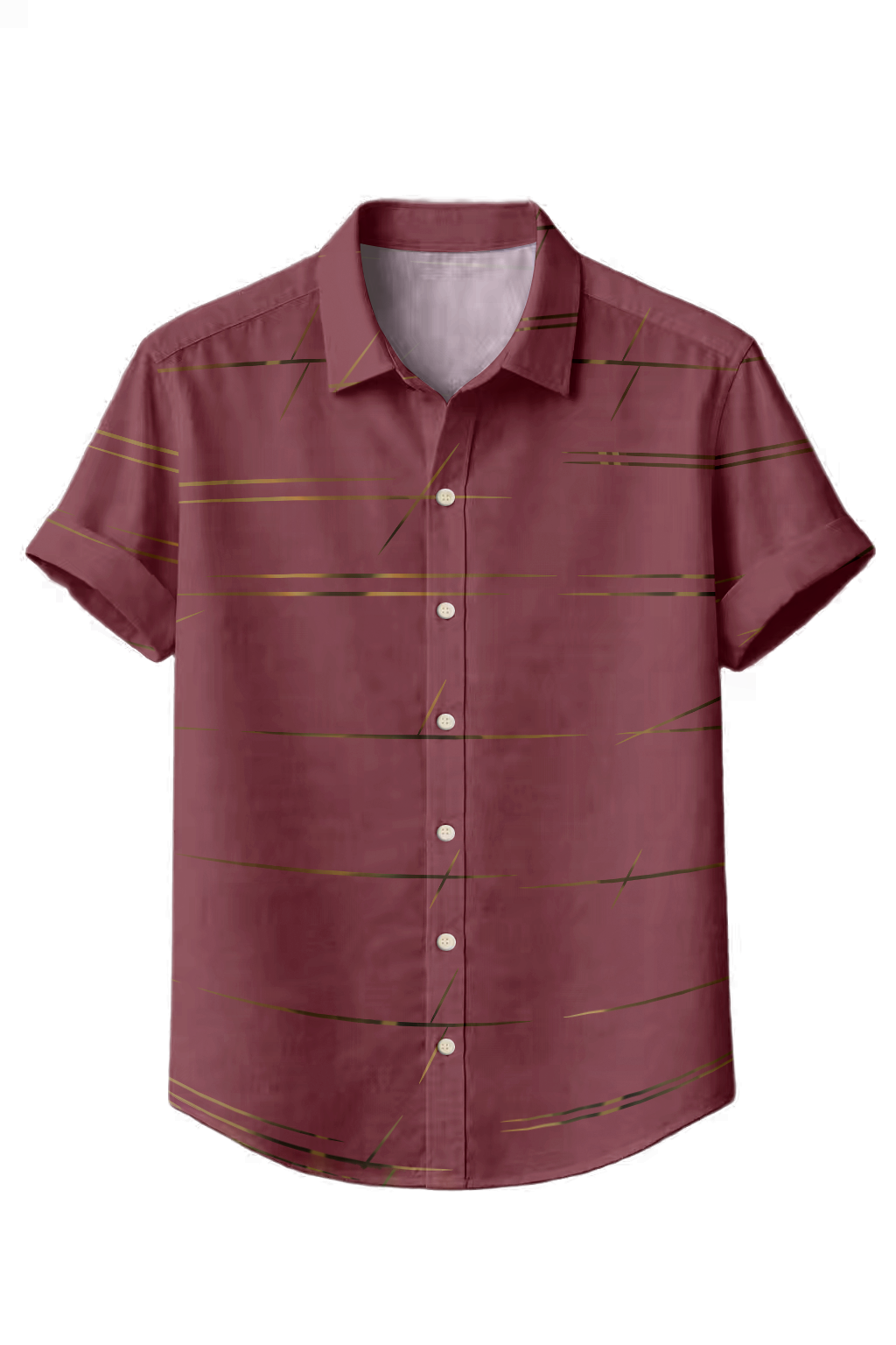 Mofybuy Retro Line Accent Shirt