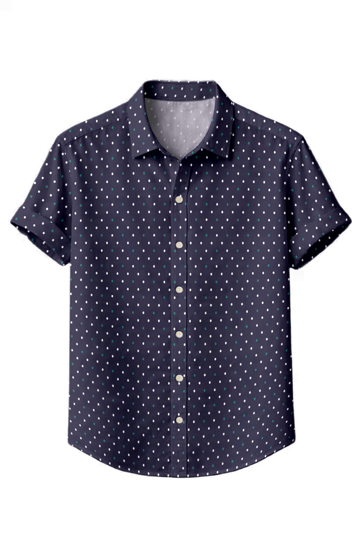 Mofybuy Midnight Pin Dot Shirt