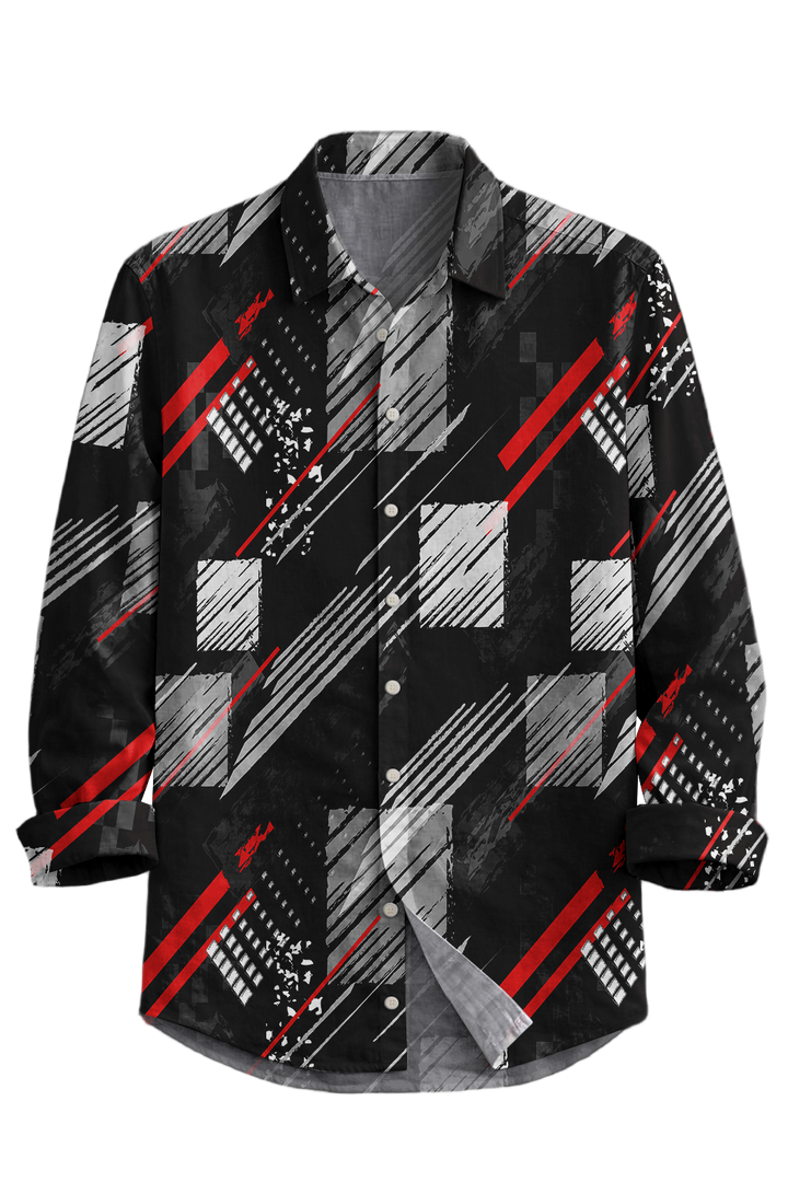 Mofybuy Redline Abstract Shirt