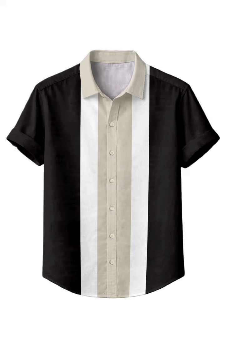 Mofybuy Retro Panel Shirt