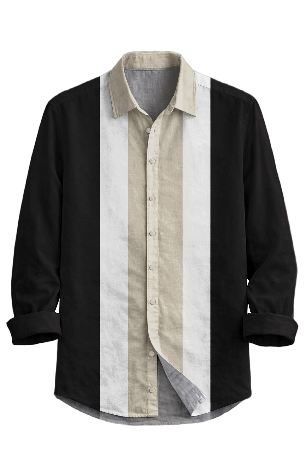 Mofybuy Retro Panel Shirt