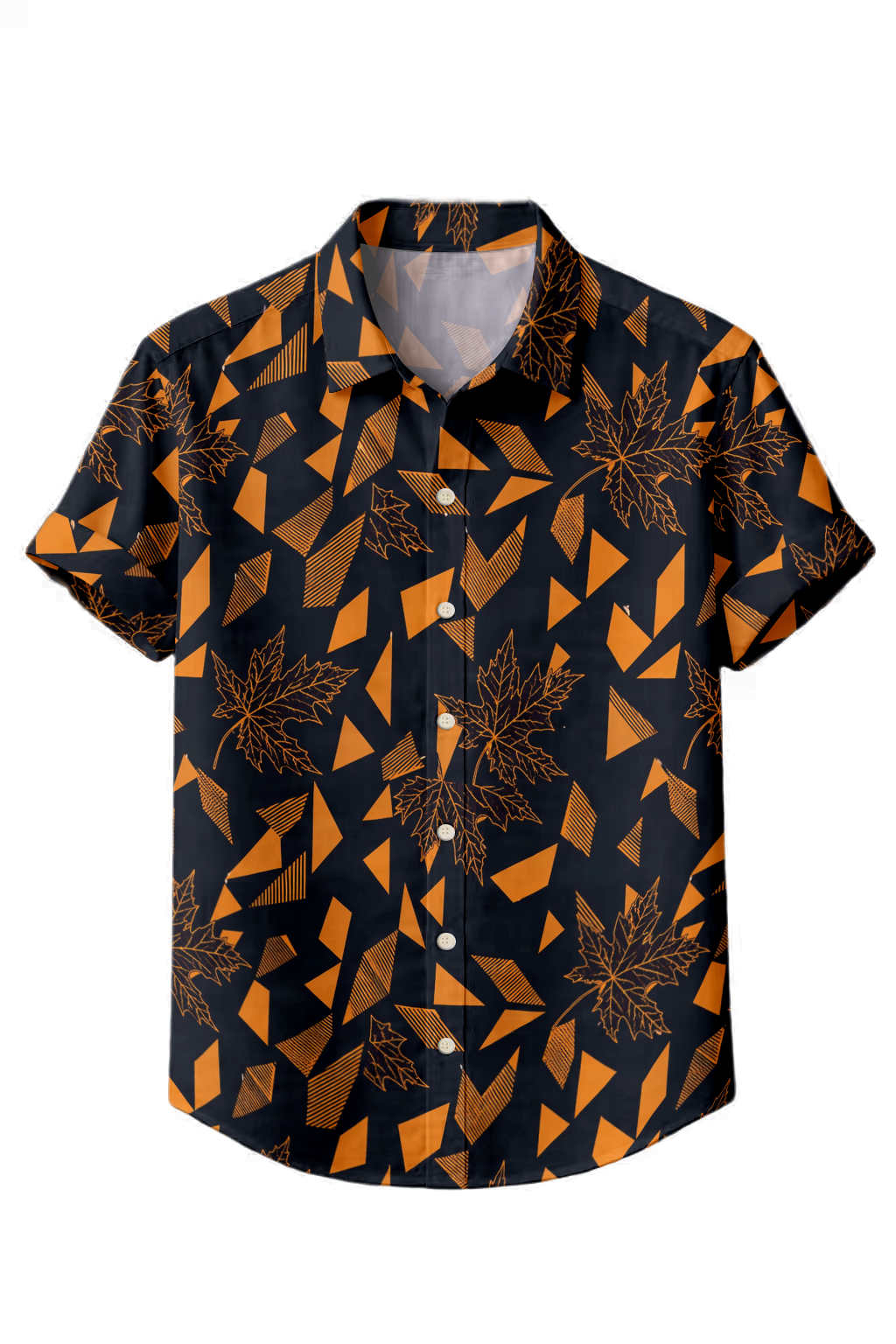 Mofybuy Ember Maple Geo Shirt
