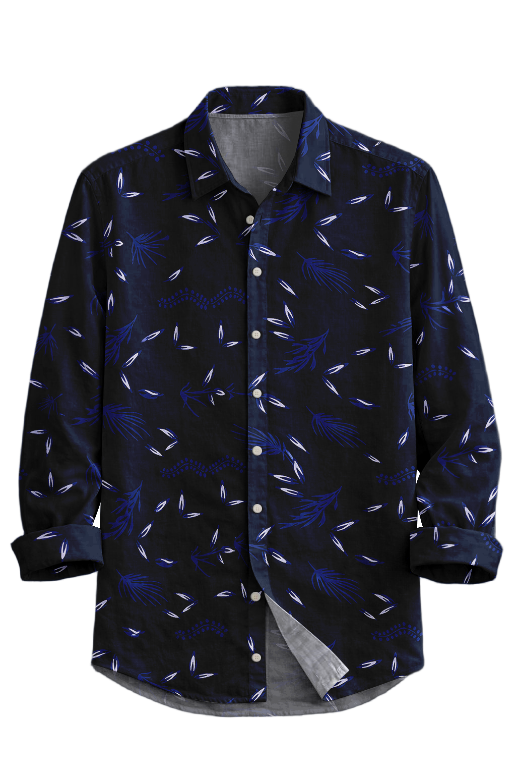 Mofybuy Midnight Palmleaf Shirt