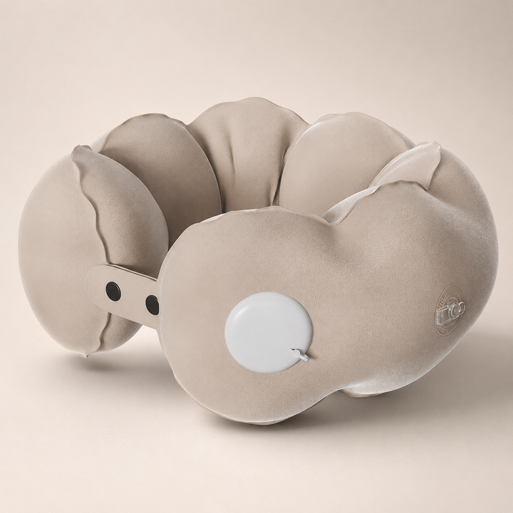 Cloud Bubble Press-to-Inflate U-Shaped Neck Pillow